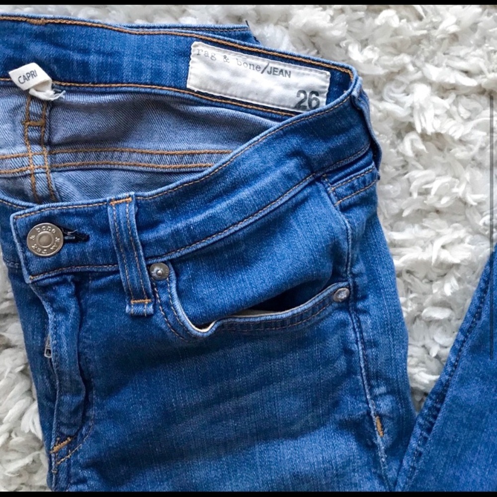 Rag & Bone High Rise Capri Finch 26 Jeans - Picture 3 of 6